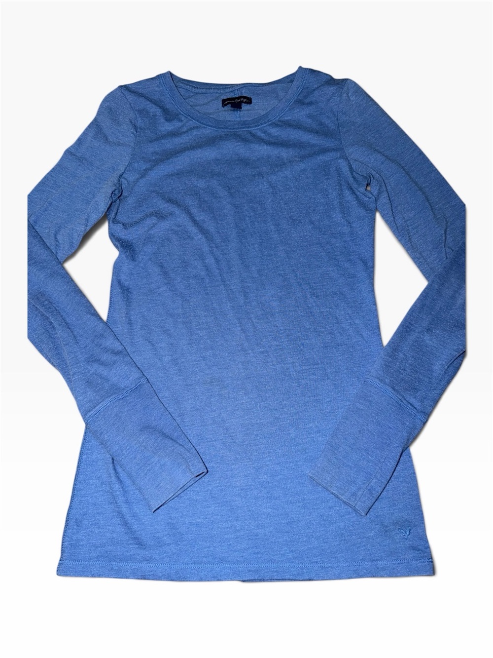 American Eagle Outfitters Long Sleeve Tee in Blue Size Small